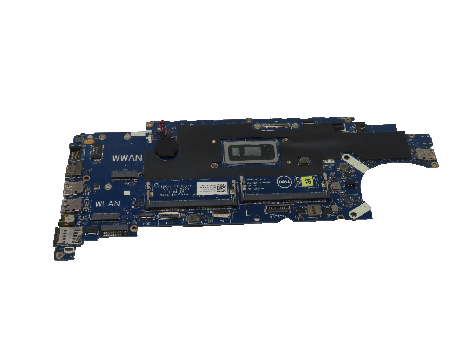 Dell Latitude 5400 14″ Genuine Intel i5-8265U 1.6GHz Motherboard LA-G891P 3CY3R