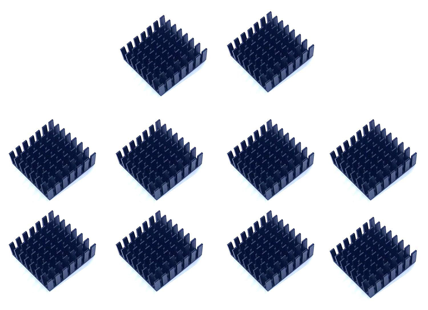 Easycargo 10Pcs 28Mm Heatsink Kit 28Mmx28Mmx10Mm + 3M 8810 Thermal
