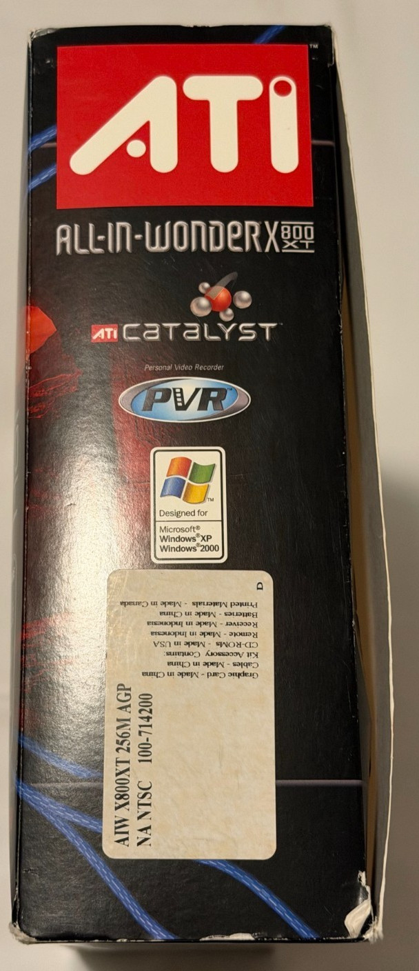 CIB ATi All-In-Wonder X800 XT 256 MB AGP 8x Graphics Card/TV Tuner, Tested Works