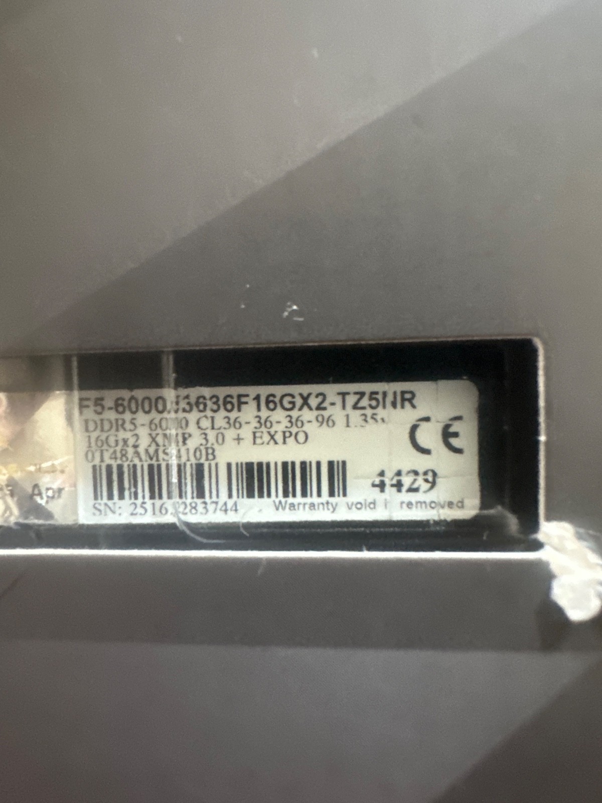 [NEW UNUSED]G.SKILL TRIDENT Z5 NEO RGB 32GB (16GB x 2) DDR5-6000 CL36 RAM MEMORY