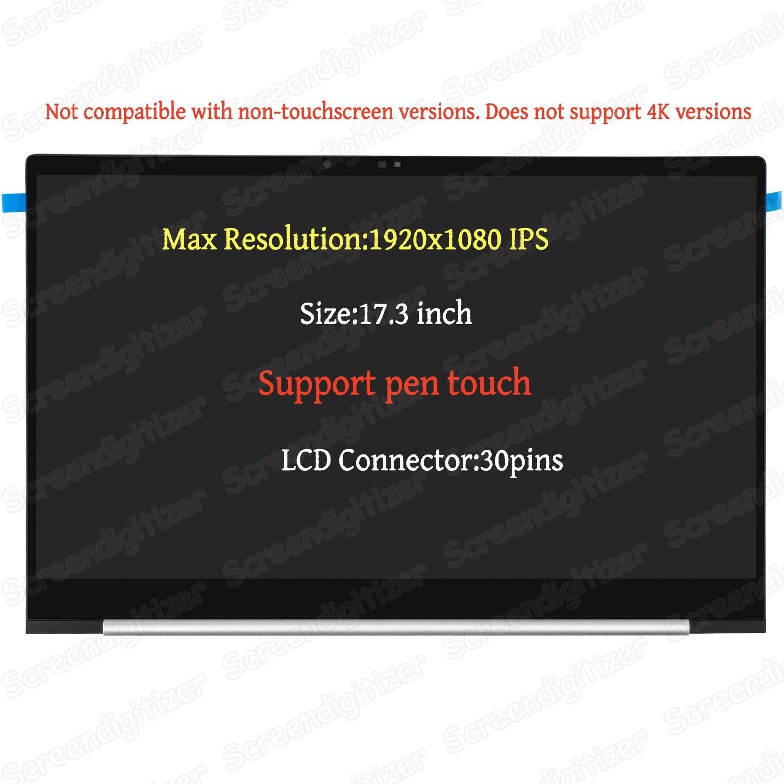 For HP Envy 17T-CW100 LCD Touch Screen N84926-001 Display Assembly Replacement