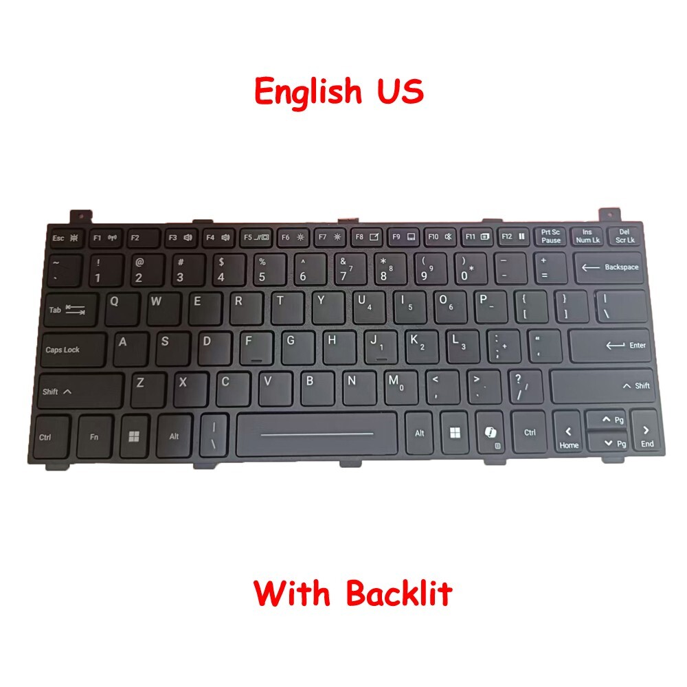 Laptop Backlit Keyboard For Getac S510 United States US New