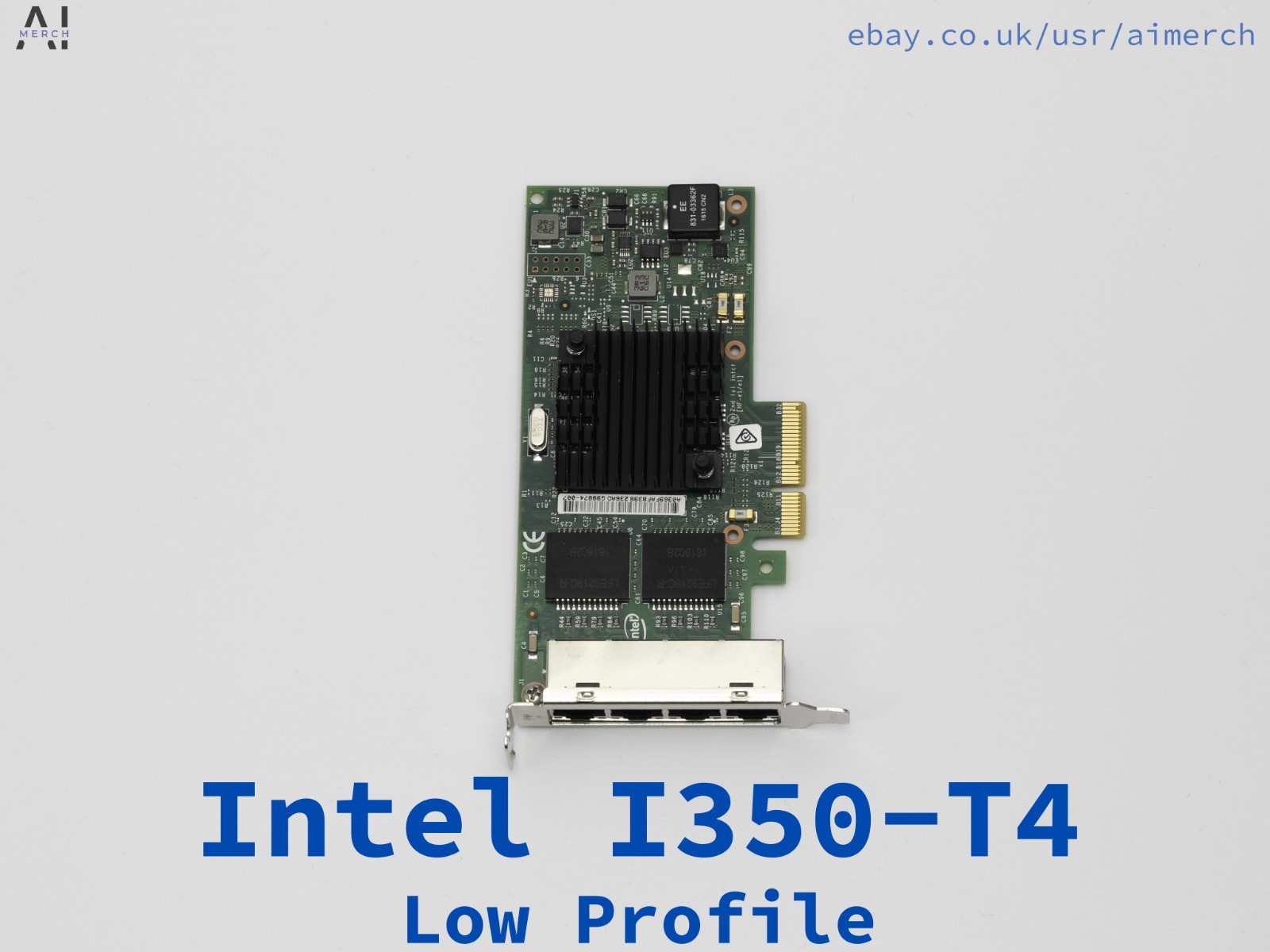 Intel I350-T4 Low Profile/Full Height Intel Quad Port ethernet card. pfsense NIC