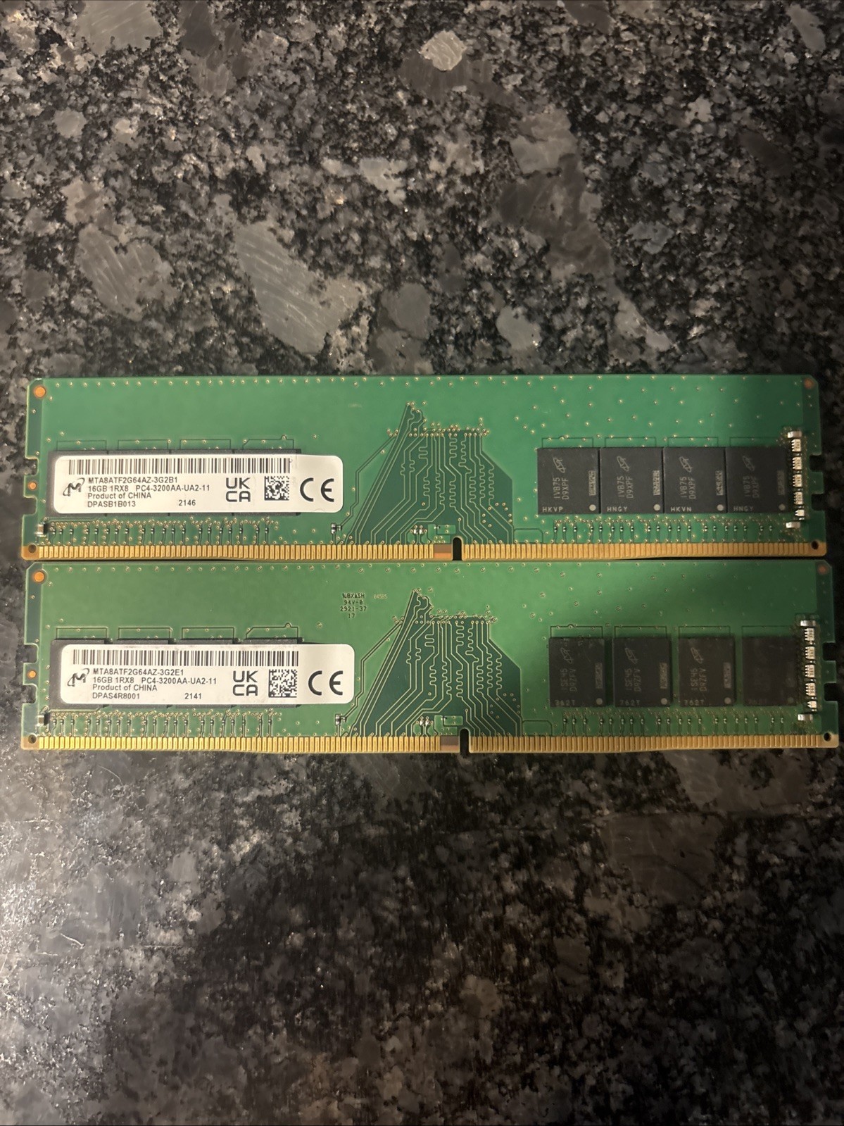 Micron – 16GB 1RX8 PC4-3200AA – MTA8ATF2G64AZ-3G2B1 – TESTED