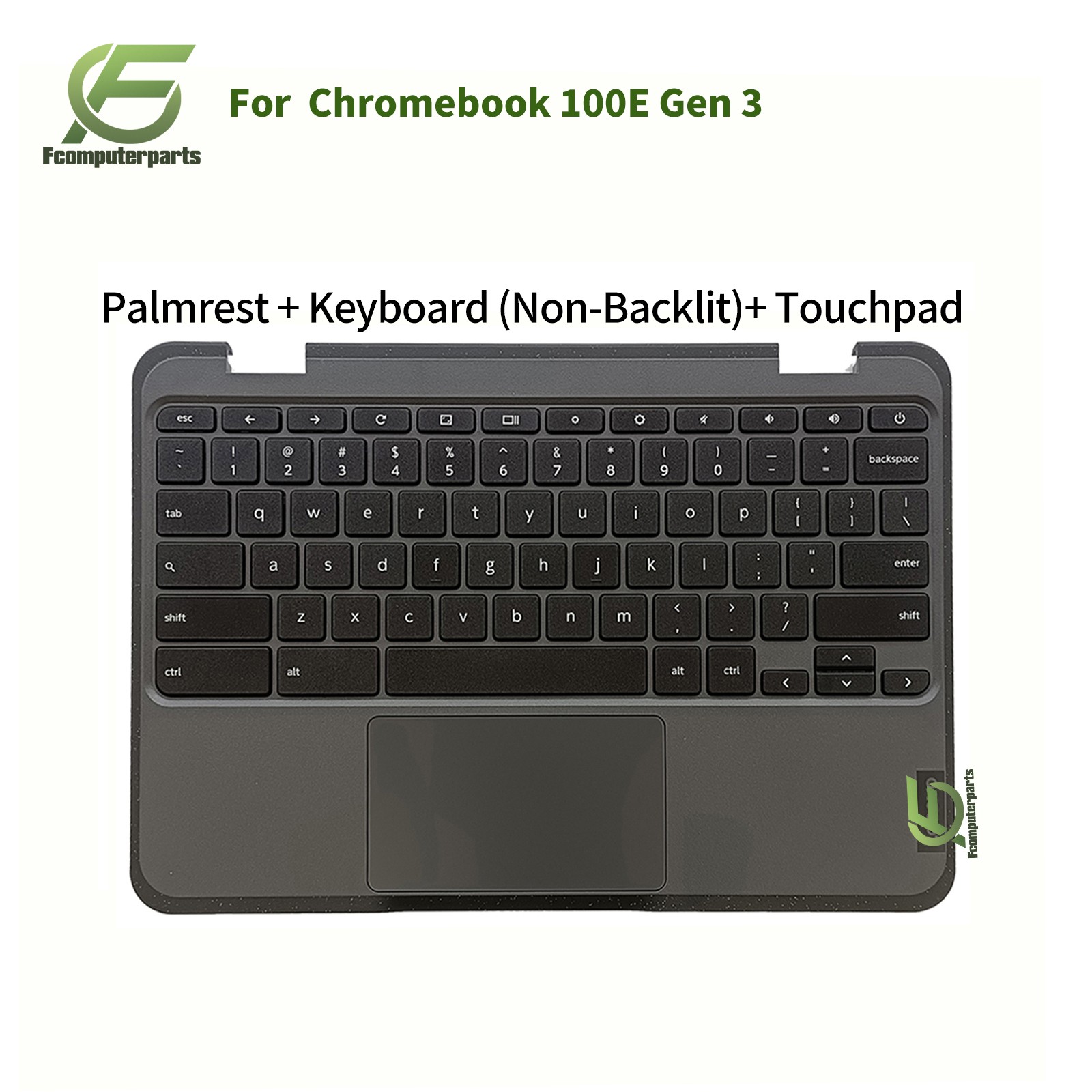 New 5M11H52901 For Lenovo 100e Chromebook Gen 3 82UY Palmrest Keyboard Touchpad
