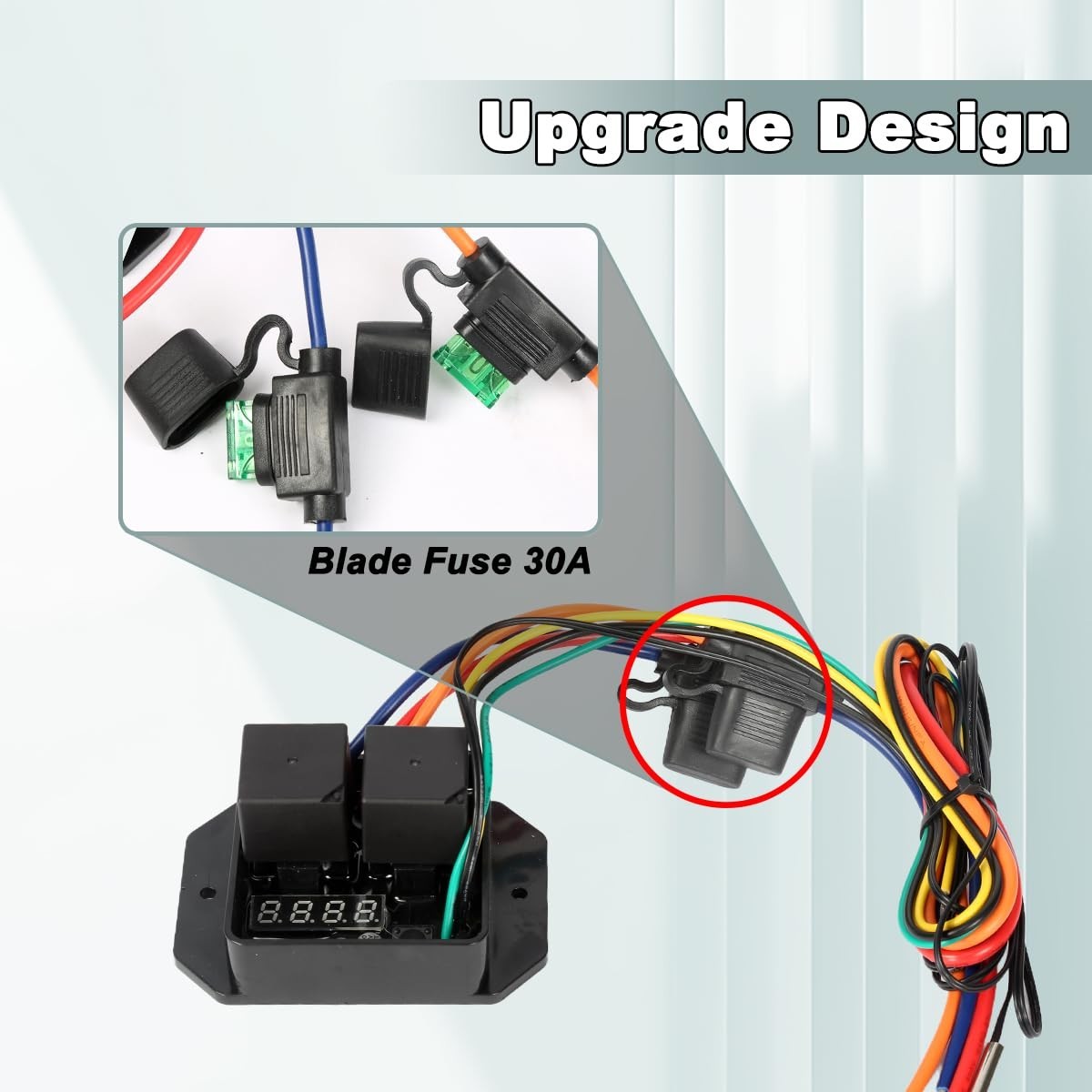 Durable Copper Electric Fan Switch Kit – 40A Current Rating, Protection
