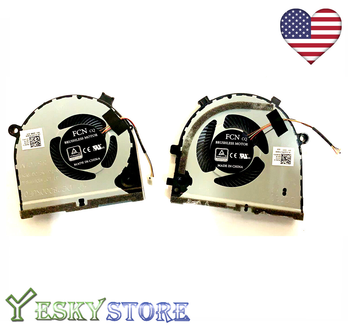 NEW CPU+GPU Cooling Fan Set For Dell inspiron Game G3 G3-3579 3779 G5 15 5587