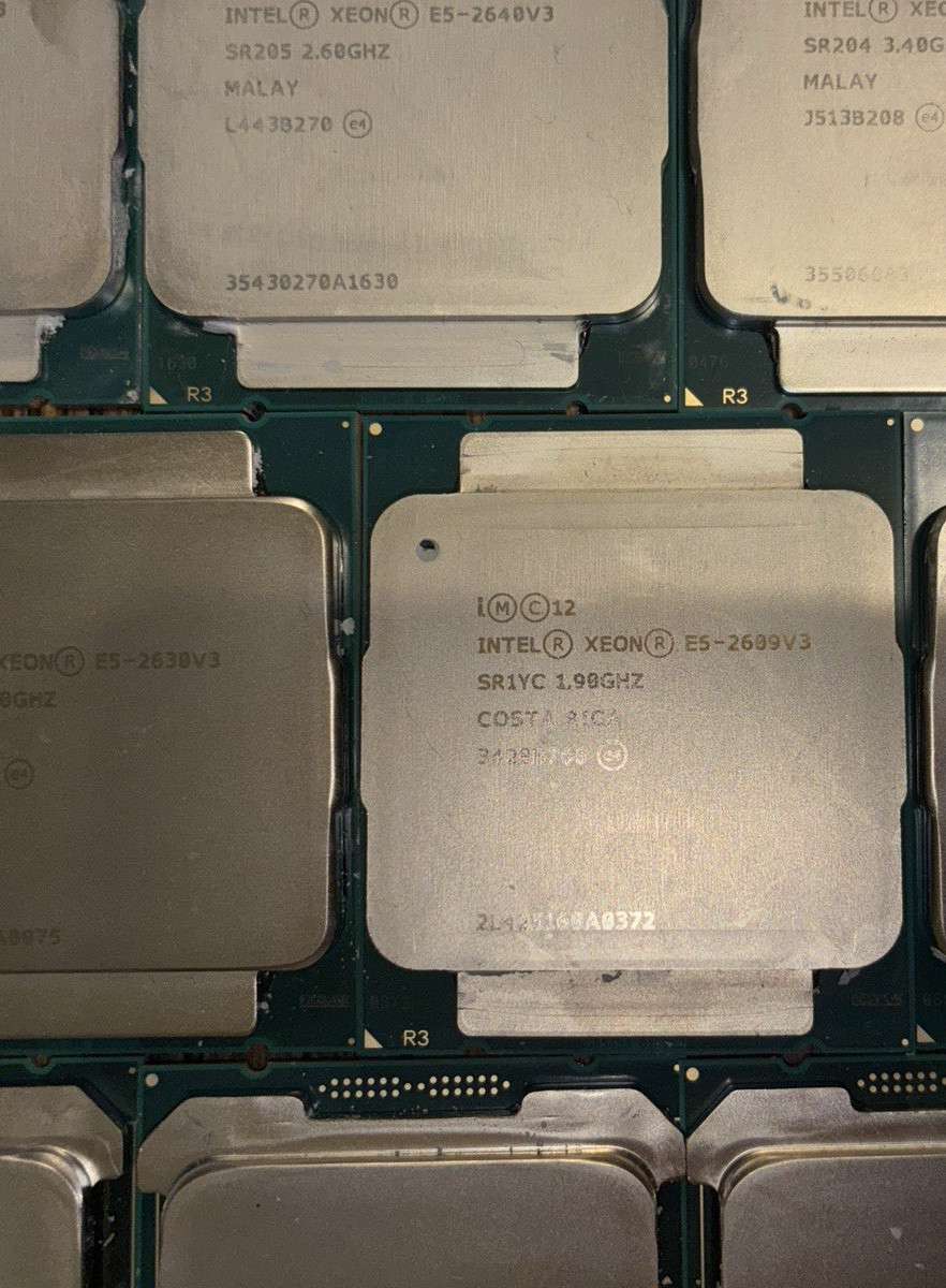 Intel Xeon Processor Mix CPU E3-1245v6 E5-2640v4 Silver 4210 + More Lot of 23