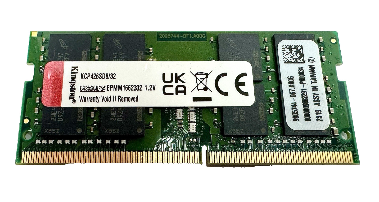 32GB Kingston KCP426SD8/32 Laptop Memory RAM, DDR4 2666MT/s 2RX8