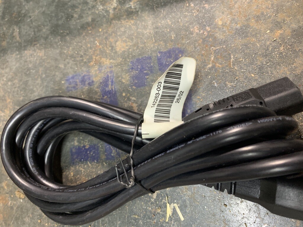 142263-003 10FT POWER CORD CABLE IEC-TO-IEC B142