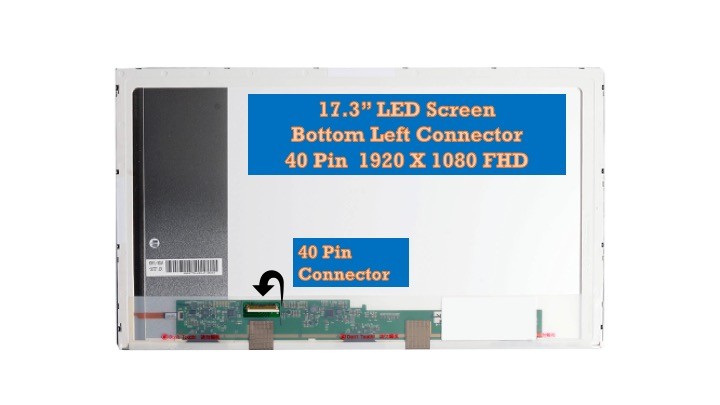 HP G71-340US Laptop Screen 17.3 LED BOTTOM RIGHT WXGA++