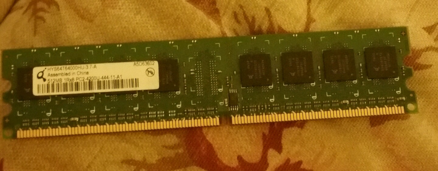 DDR 2 512 memory