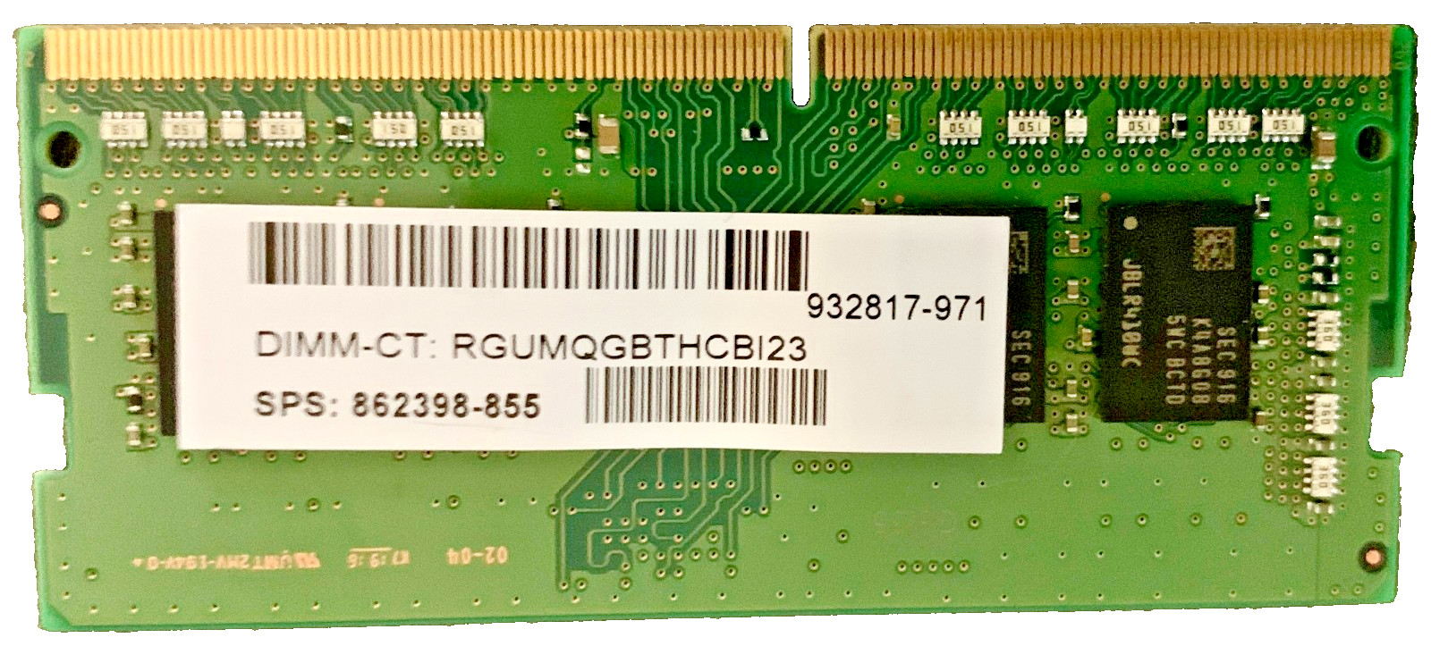 Samsung Laptop SODIMM DDR4 8GB 1Rx8 PC4-2666V-SA1-11 M471A1K43CB1-CTD Tested