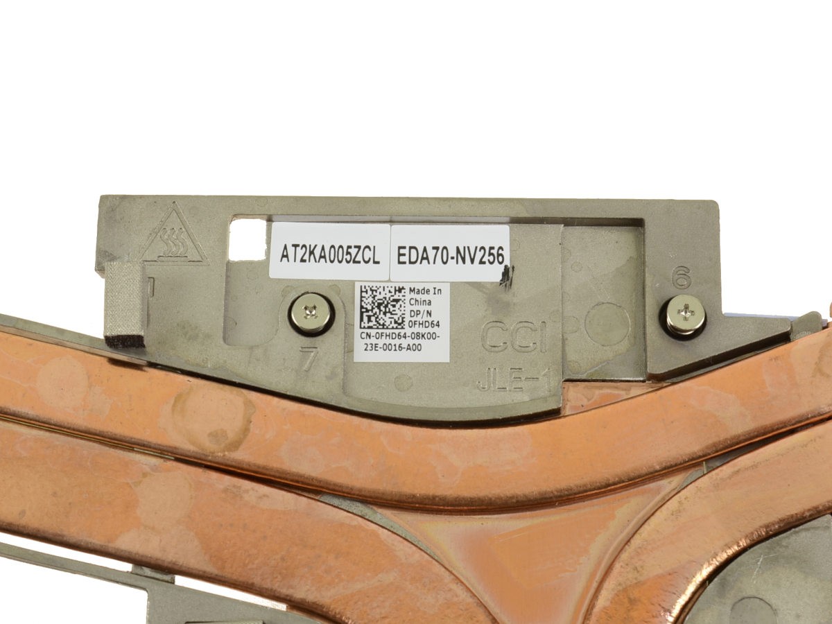 Dell OEM Precision 7740 CPU Graphics Heatsink Fan Assembly Fan Heatsink FHD64