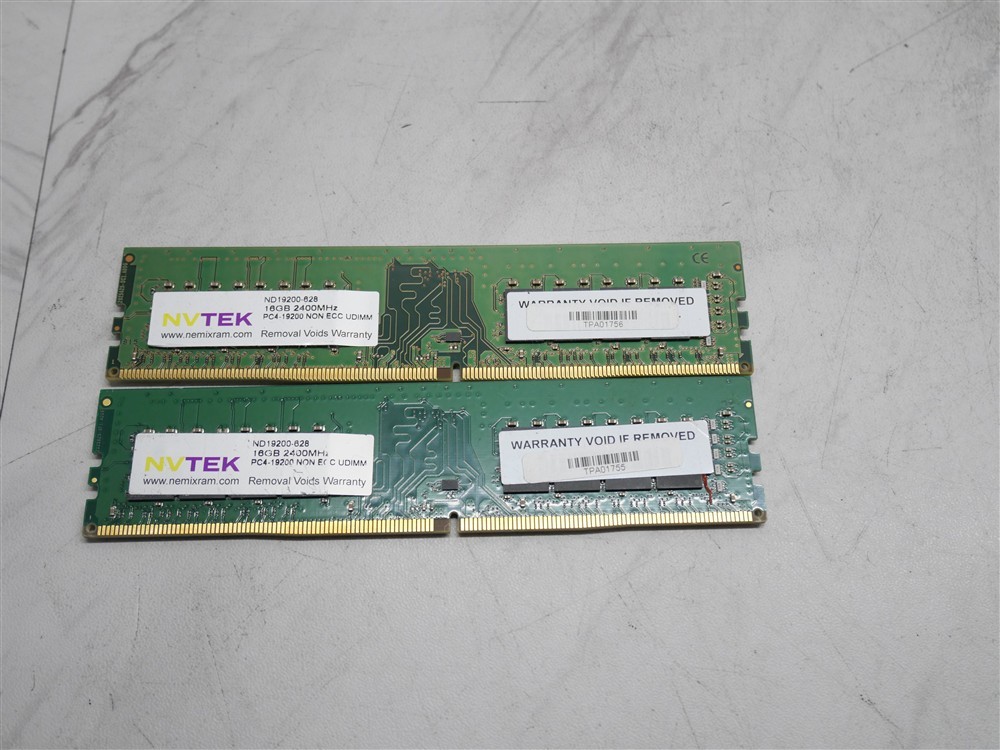 32GB KIT 2 X 16GB PC4-2400T DESKTOP APPROVED MEMORY RAM NV TEK