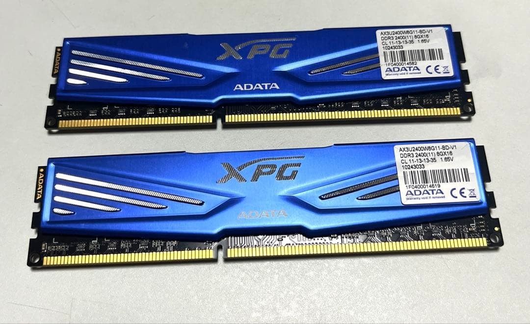 ADATA 16GB DDR3 2400MHz PC3-19200 U-DIMM CL11 Desktop RAM 2x8GB Tested