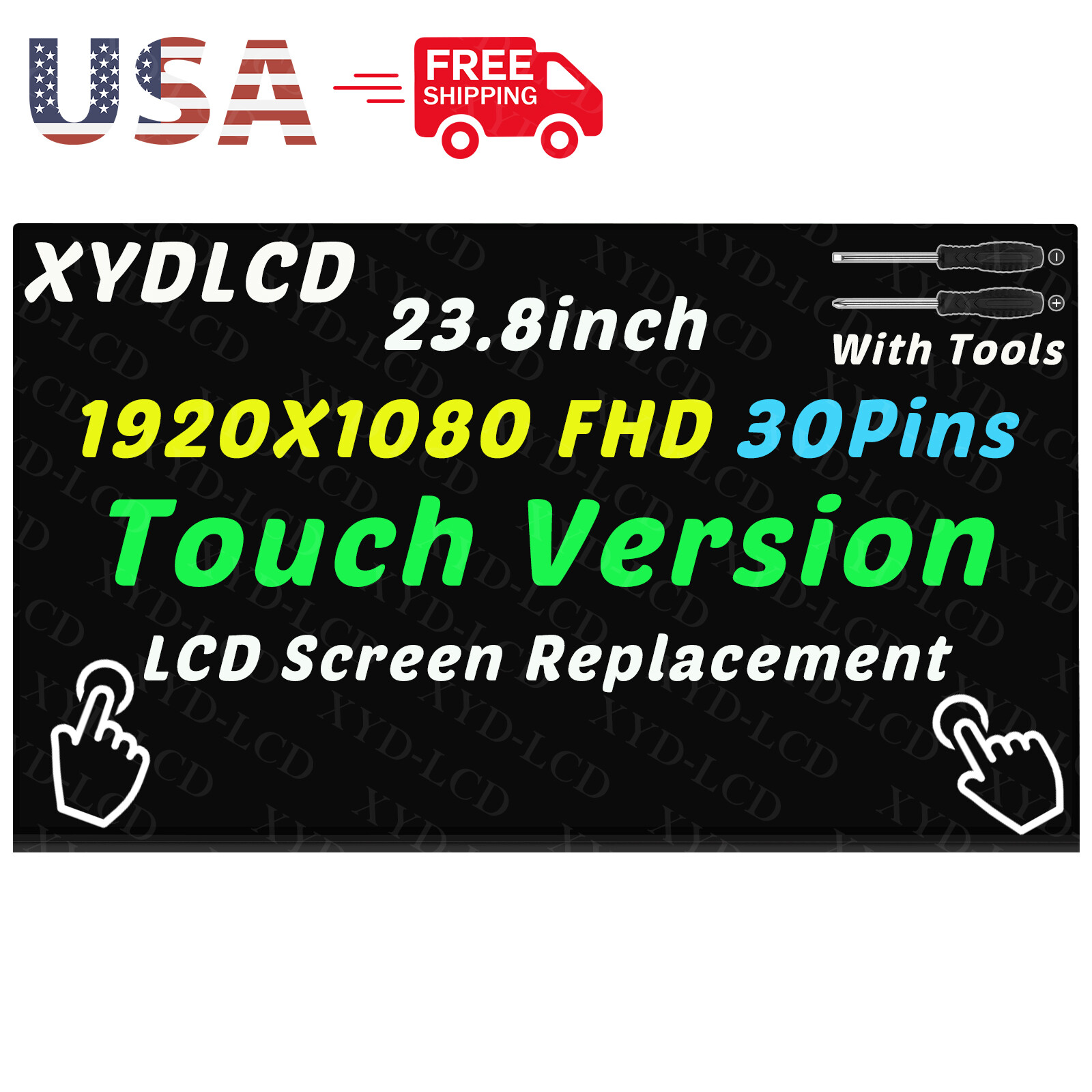 24″ for Lenovo ideacentre AIO 520-24ICB All-in-One F0DJ LCD Touch Screen Display