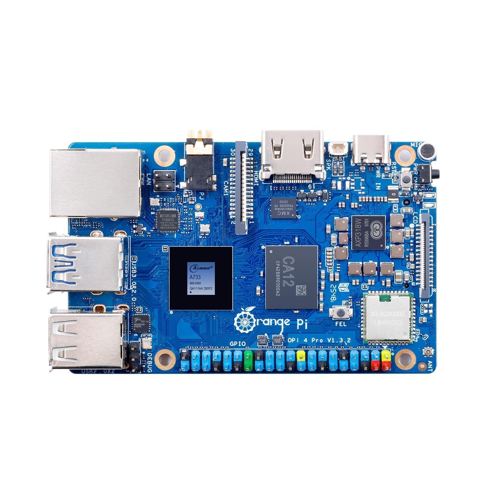 6GB LPDDR5 Single Board Computer, 8-Core Mini PC, WiFi 6, Bluetooth 5.4, Android