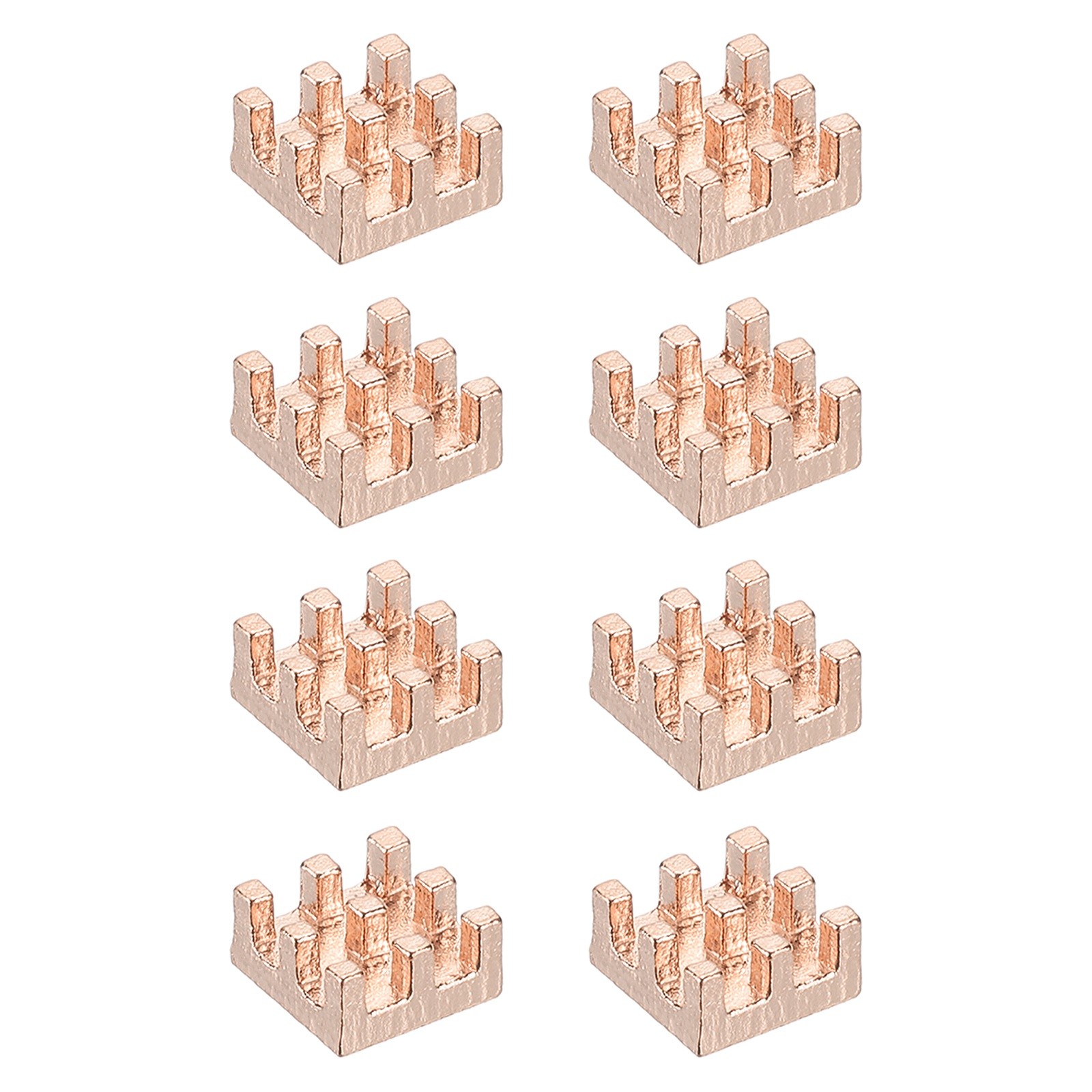 8 Pcs Copper Heatsink 6x6x3mm, Heat Sink Cooler Radiator for Raspberry Pi