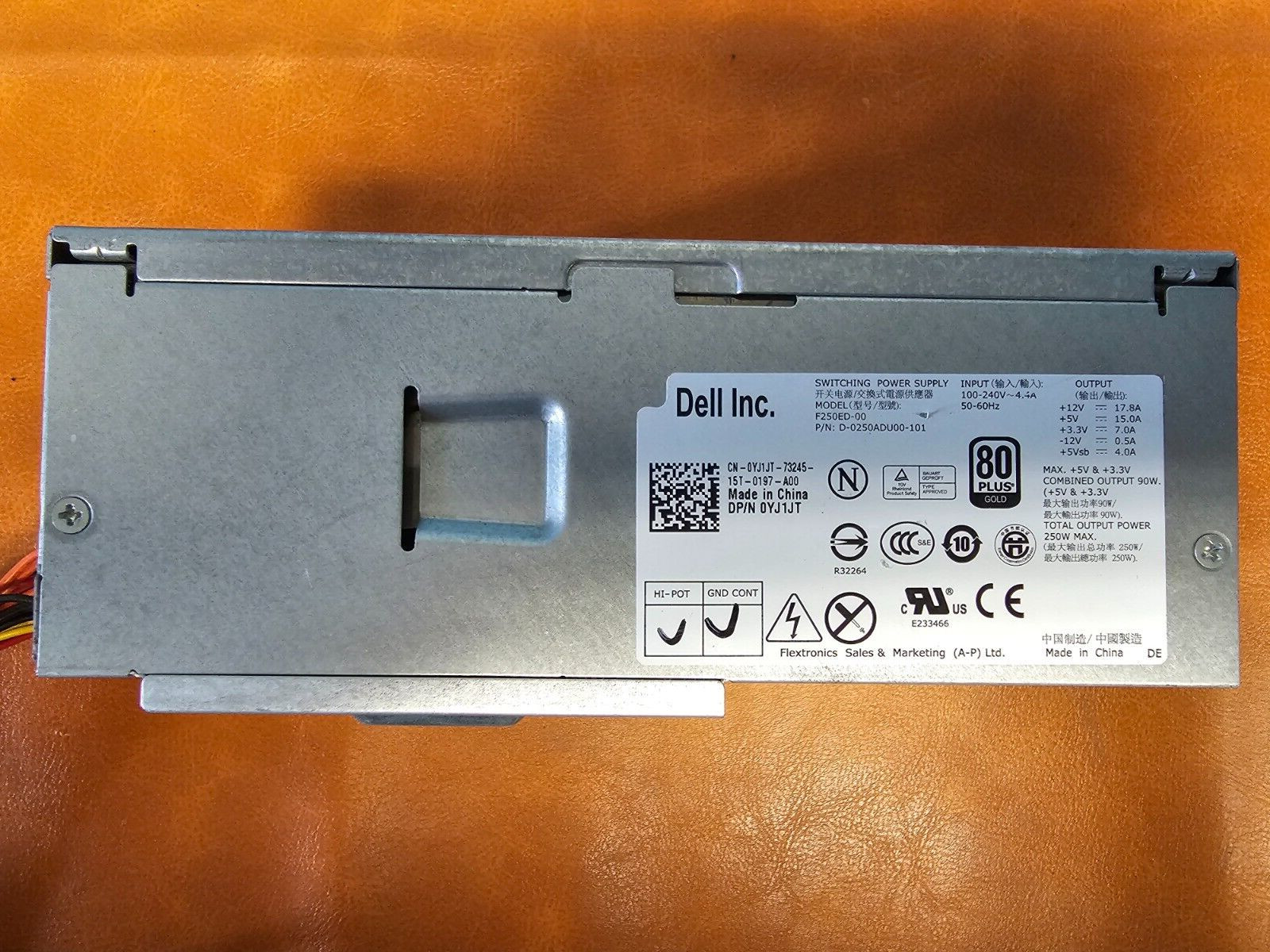 Dell OptiPlex F250ED-00 250W Power Supply Unit – for 3010 DT, 7010 DT, 9010 DT