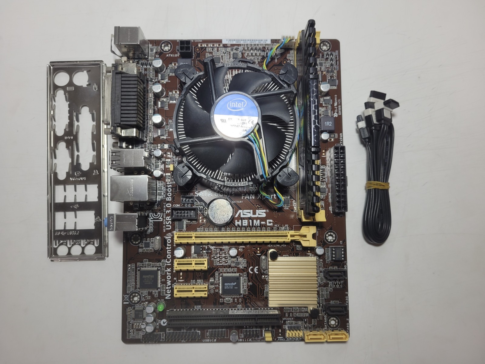 ASUS H81M-C Motherboard Core i5-4570, 4GB RAM, IO Shield #1342