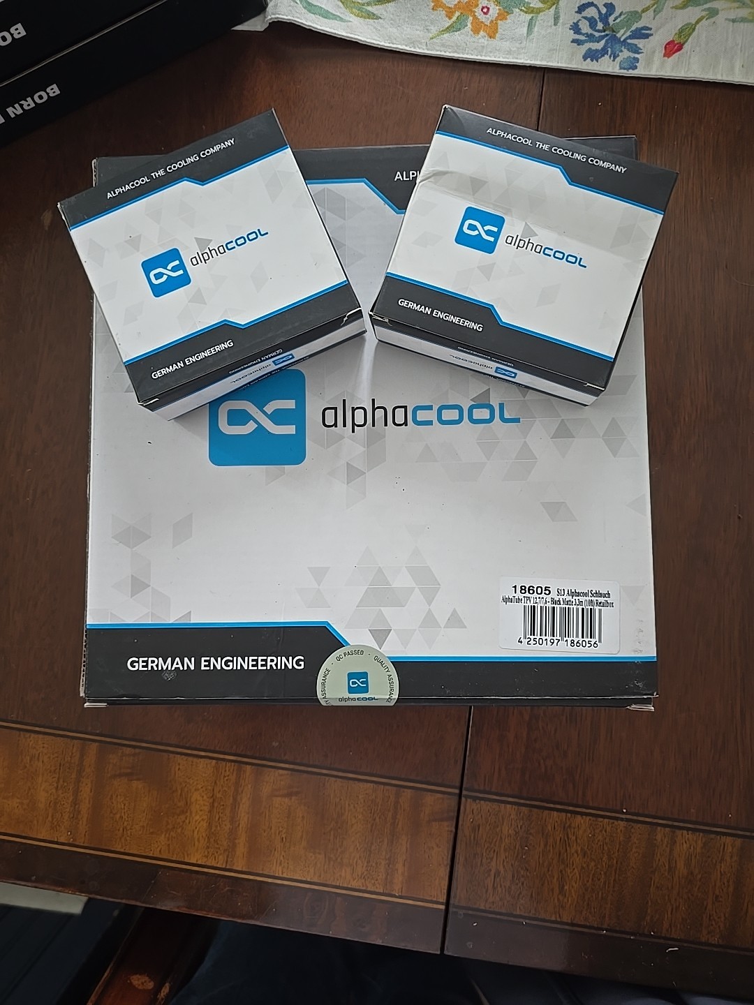 Alphacool AlphaTube TPV 12,7/7,6 Black 3,3m (10ft) W/12 Compression Fittings