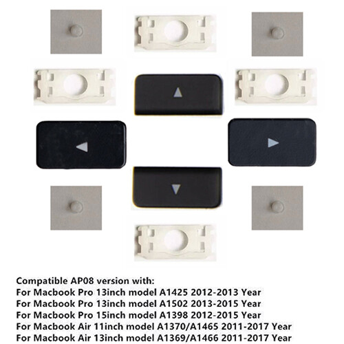 AP08 Arrow Key Cap Hinge For Macbook Air 13″ A1369 A1370 A1425 A1502 A1398 A1466