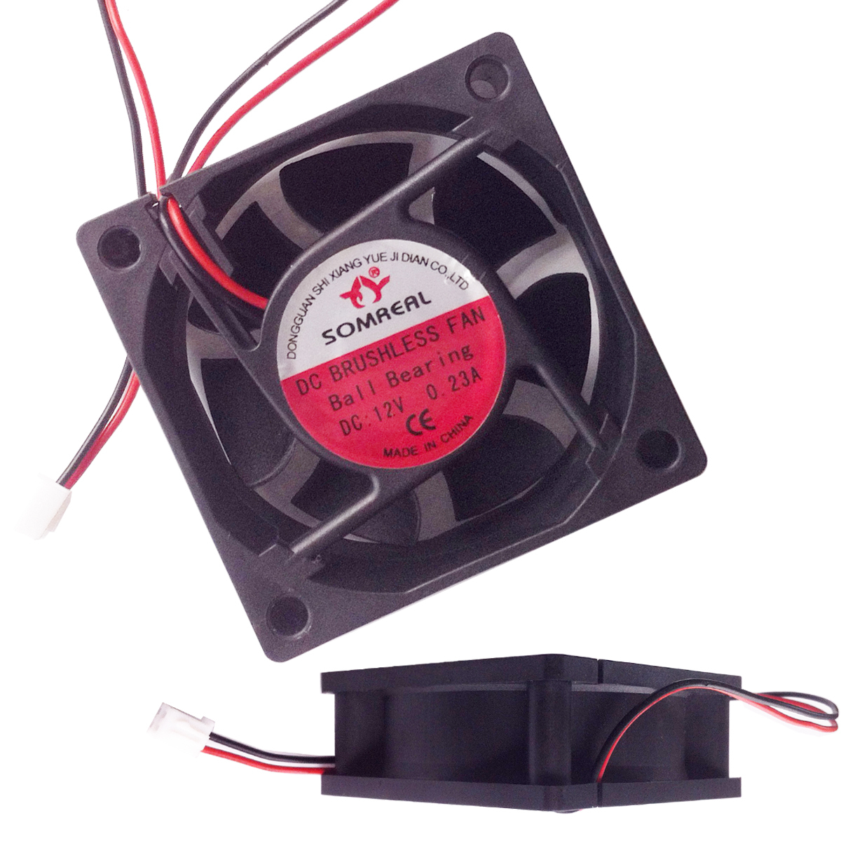 12V DC Fan 2Pin Brushless Computer Cooling Fan Dual Ball Bearing 60x60x25mm New