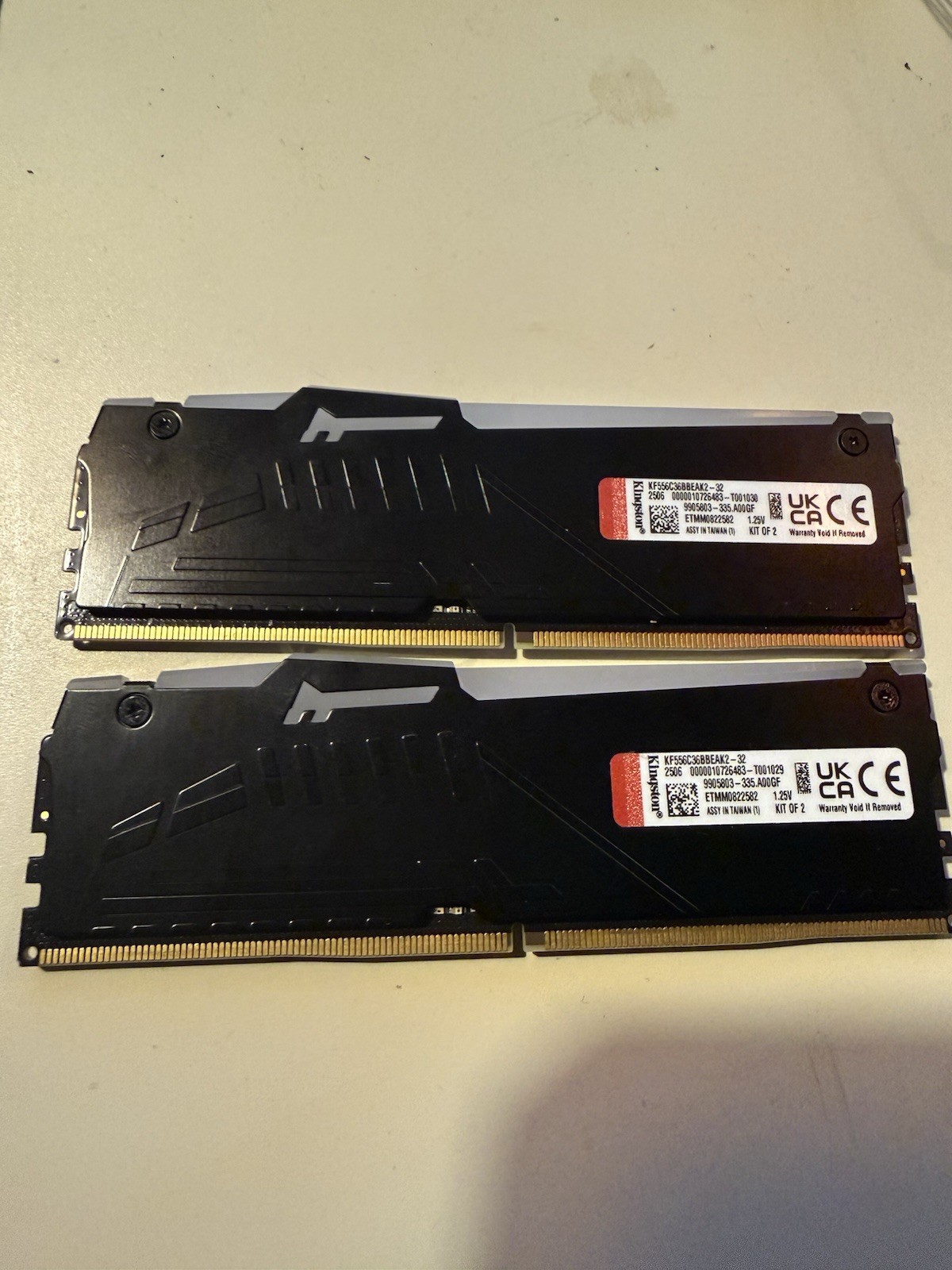 Kingston Fury Beast DDR5 RGB 32GB (2x16gb) 5200 MT/S KF556C36BBEAK-32