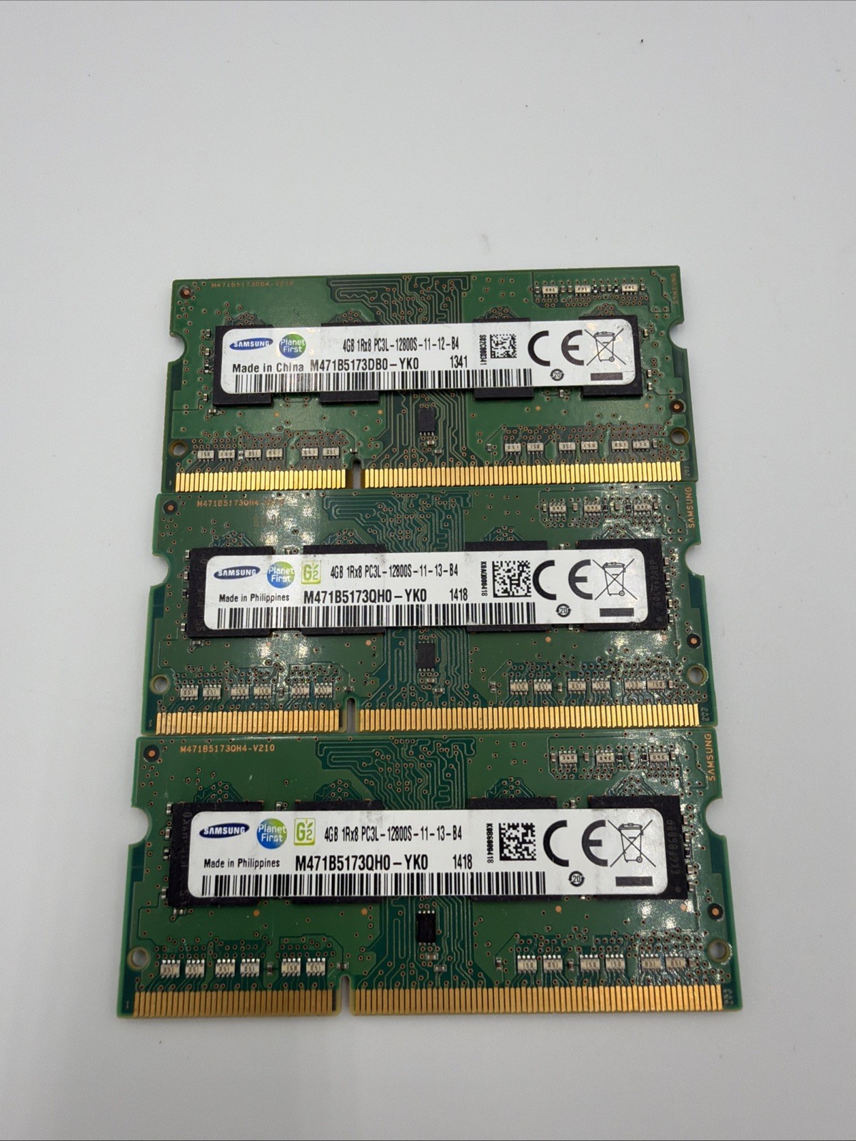 4GB PC3L-12800S 1600MHz 204PIN RAM M471B5173QH0-YKO Samsung