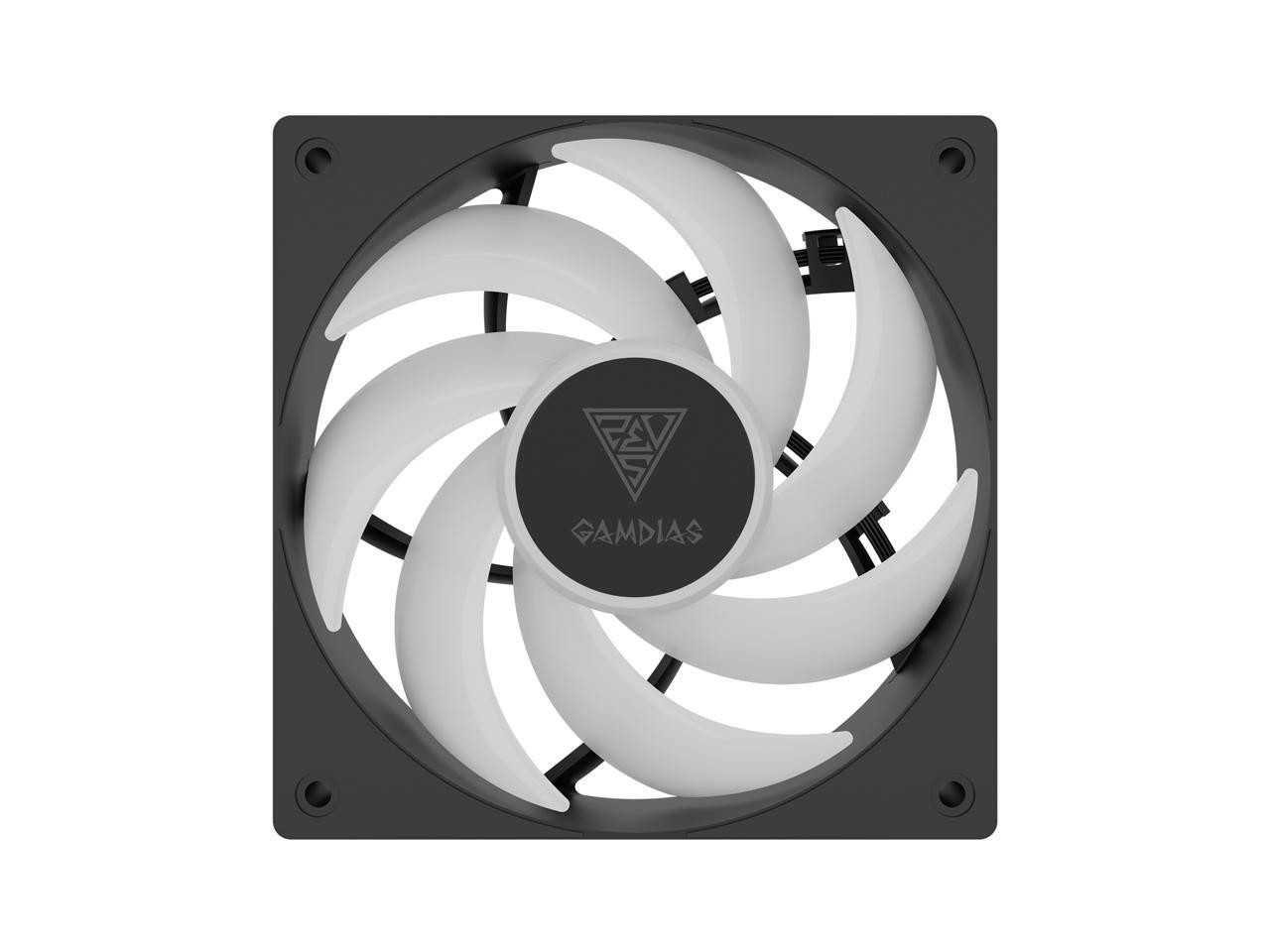 GAMDIAS CHIONE P5-240 Liquid CPU Cooler, 240mm AIO w/Customizable 3.4” IPS LCD,