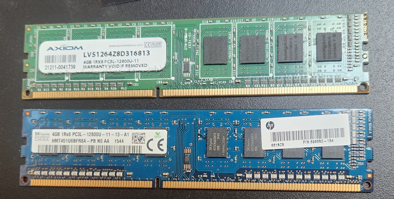 8gb (4GBx2) SK Hynix PC3L-12800 DDR3L UDIMM PC Memory