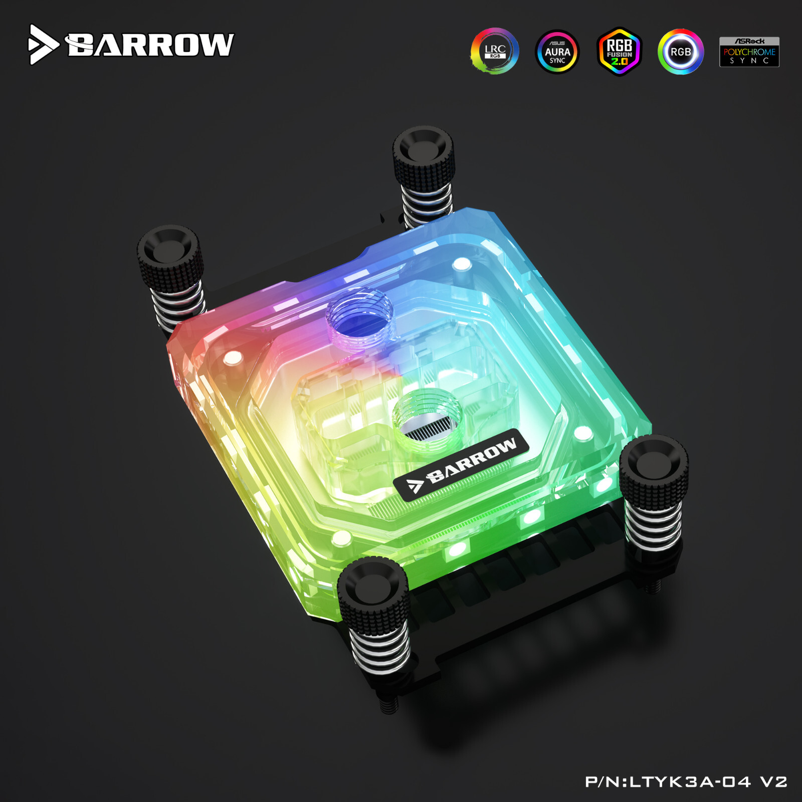 Barrow Copper CPU WaterBlock for AMD Ryzen AM4 AM5 LTYK3A-04 aRGB 5v 3Pin White