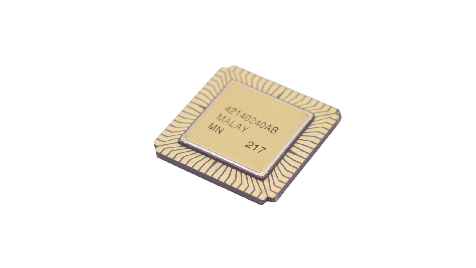 Intel R80186-10 Gold Ceramic LCC Processor 10 MHz X86 Family Retro