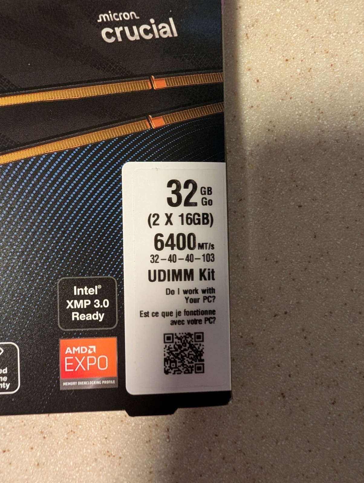 NEW! Black Crucial DDR5 Pro OC 2×16 GB 6400MT/s CL32