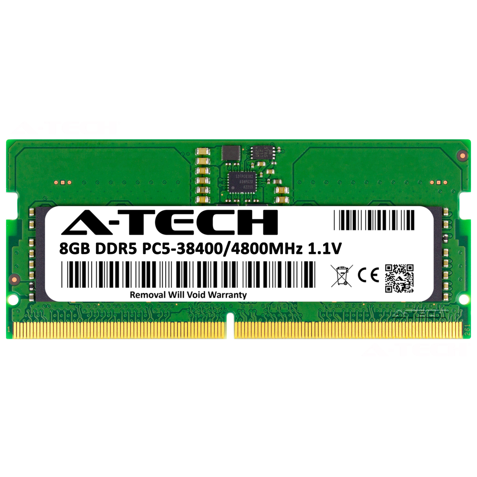8GB DDR5 4800MHz SO-DIMM Micron MTC4C10163S1SC48BA1 Equivalent Laptop Memory RAM