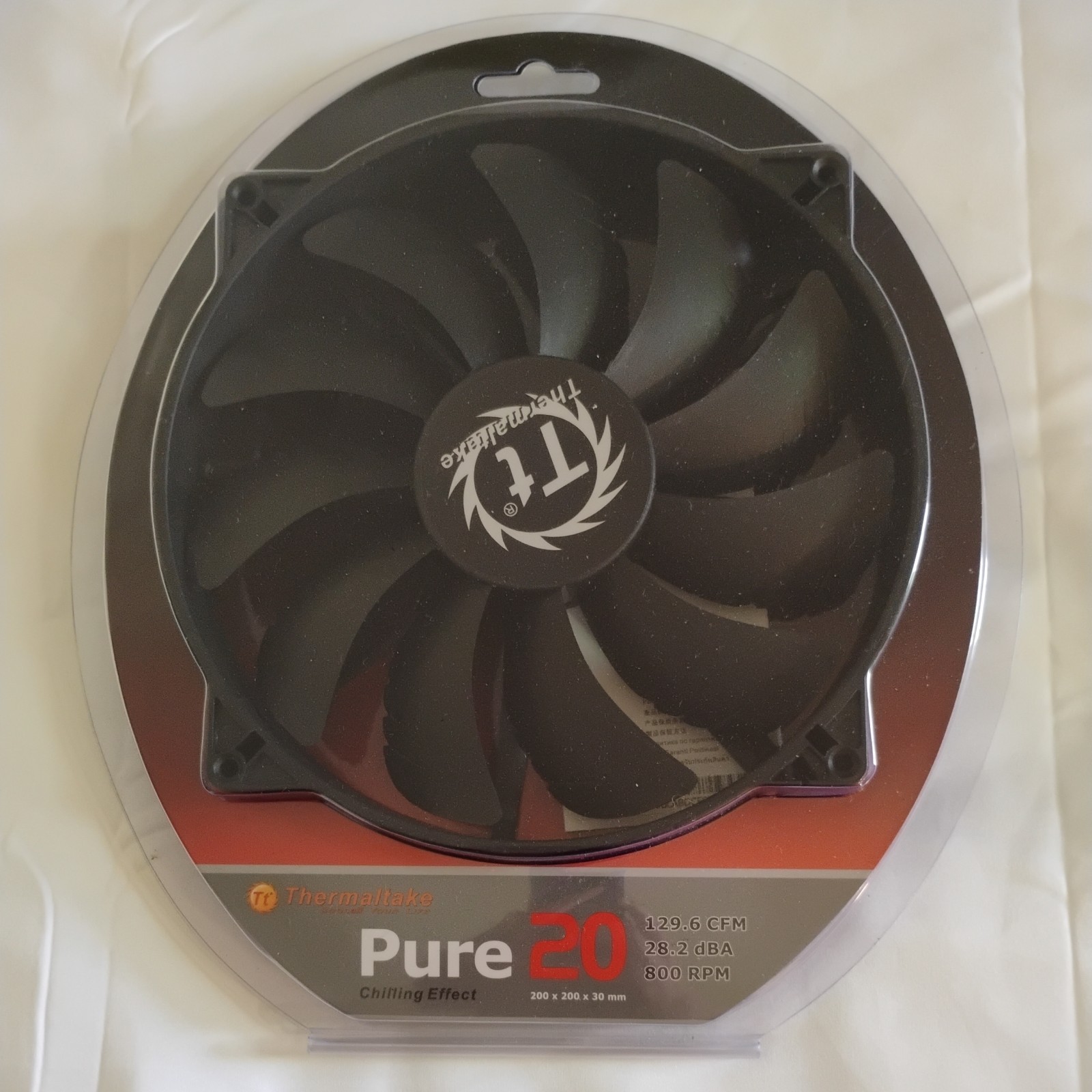 Thermaltake Pure 20 Computer Case Fan 200x200x30mm – CL-F015-PL20BL-A
