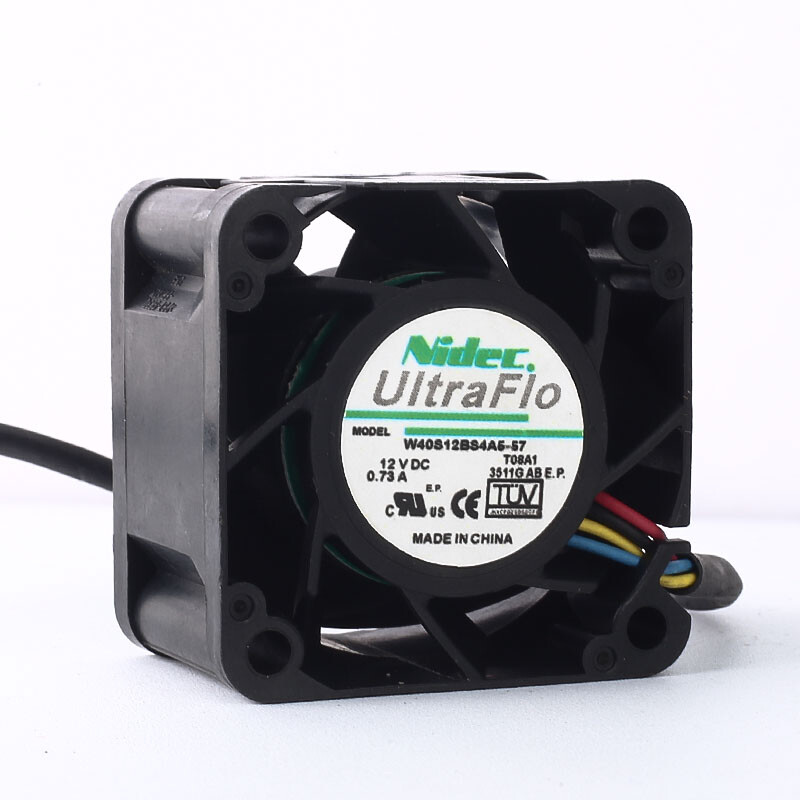 NIDEC 4028 0.73A W40S12BS4A5-57 40*40*28MM 12V 4 Wire Server Chassis Fan