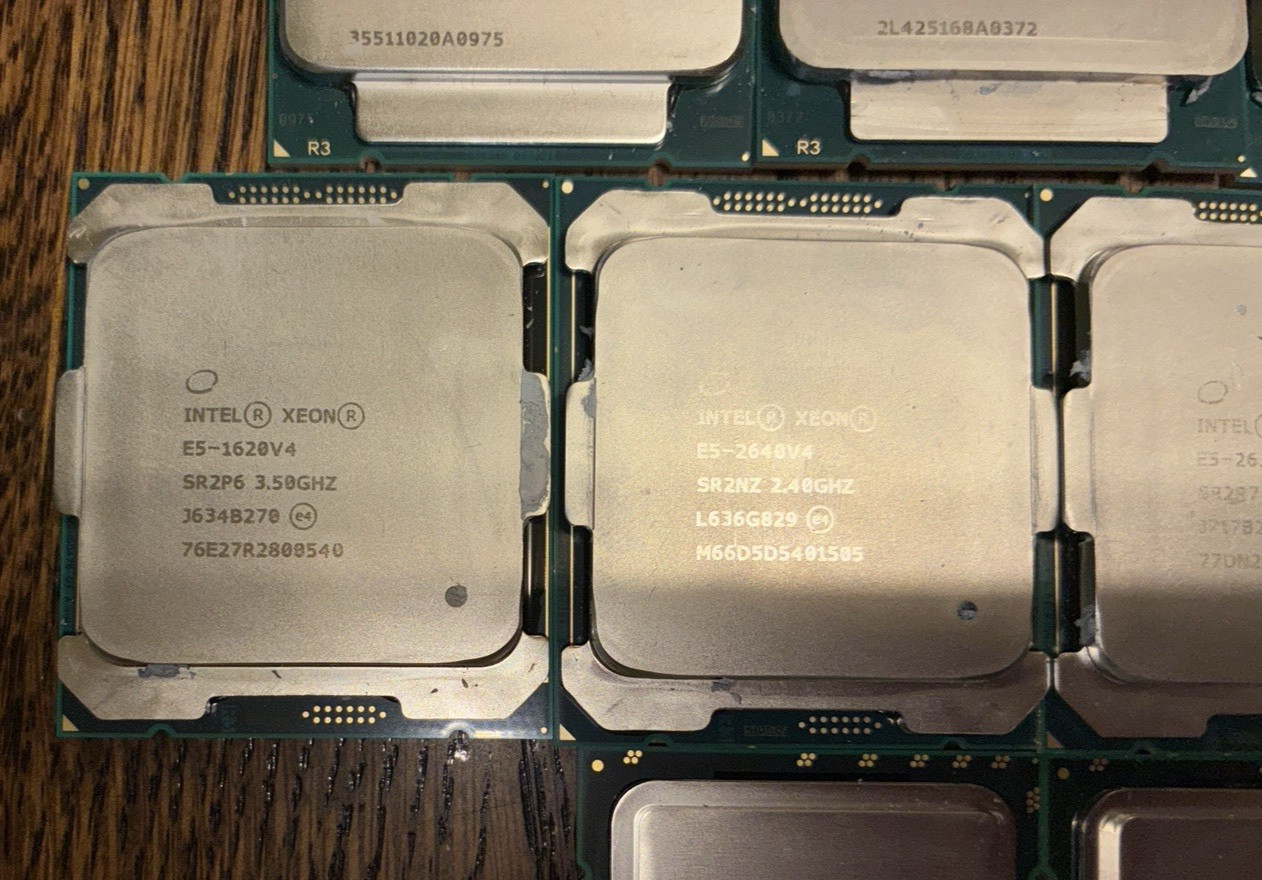 Intel Xeon Processor Mix CPU E3-1245v6 E5-2640v4 Silver 4210 + More Lot of 23