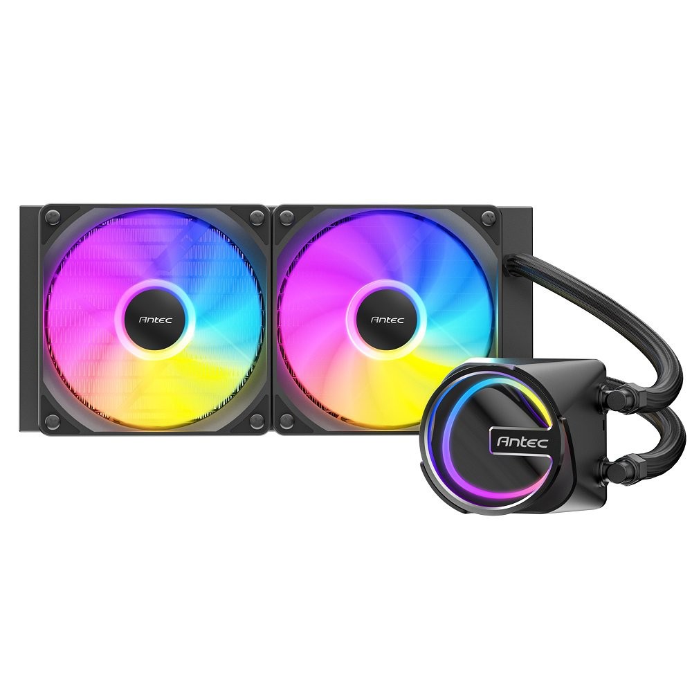 Antec Skeleton 240 ARGB Liquid CPU Cooler, 240mm Radiator, 2 x 120mm PWM ARGB Fa