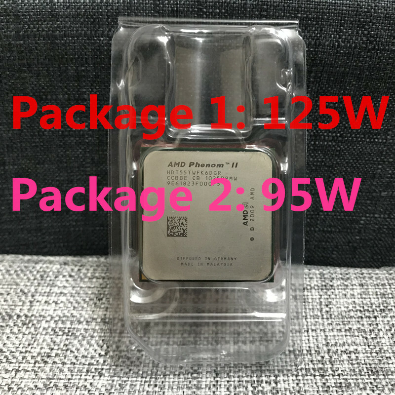 AMD Phenom II x6 1055T CPU Six Core 2.8GHz 6MB 95W/125W Socket AM3 Processors