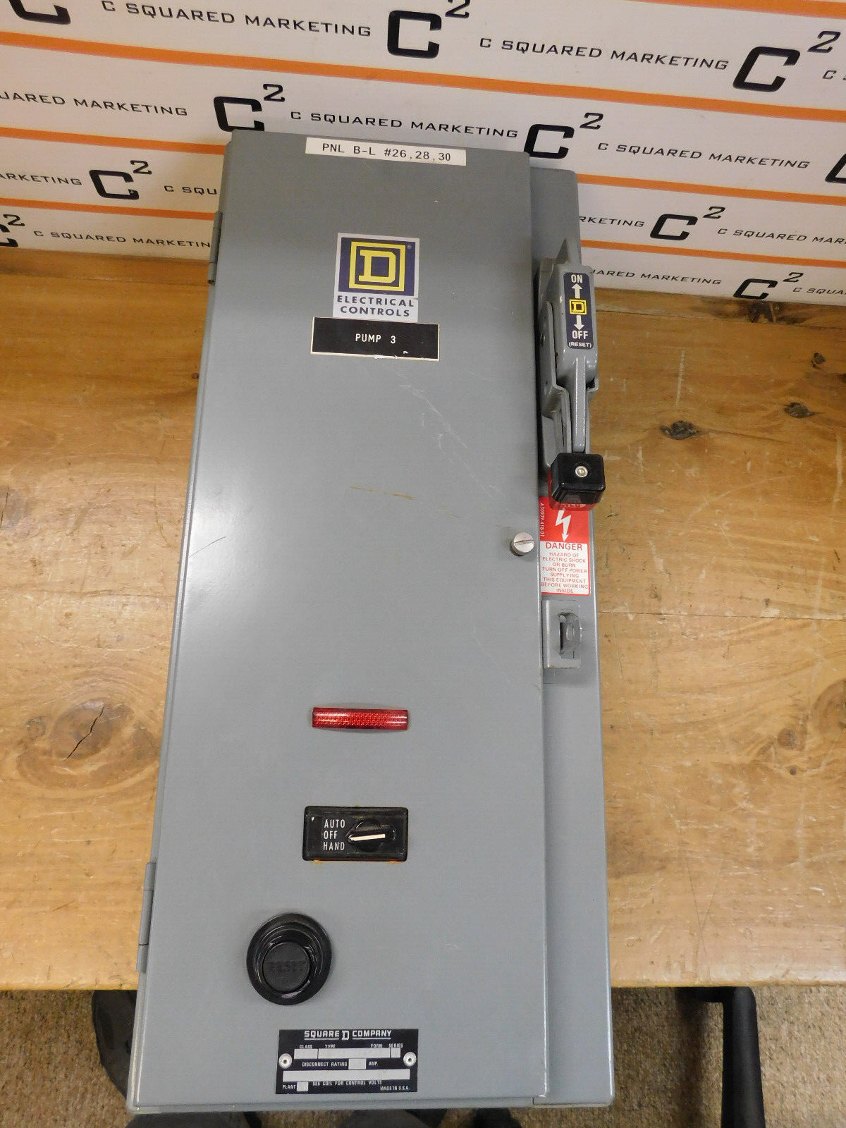 Square D 8538 SBG12 30AMP Fused Enclosure with NEMA size 0 used JCK