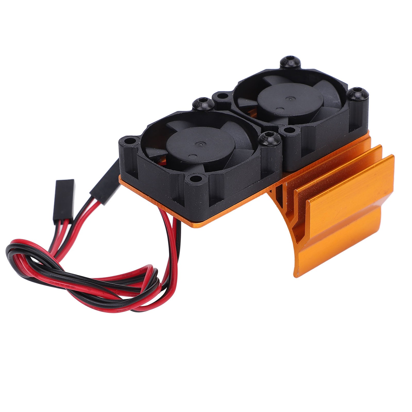 ESC Cooling Fan and Motor Dual Fan Set Aluminum Plastic Fan Set for Slash 4×4