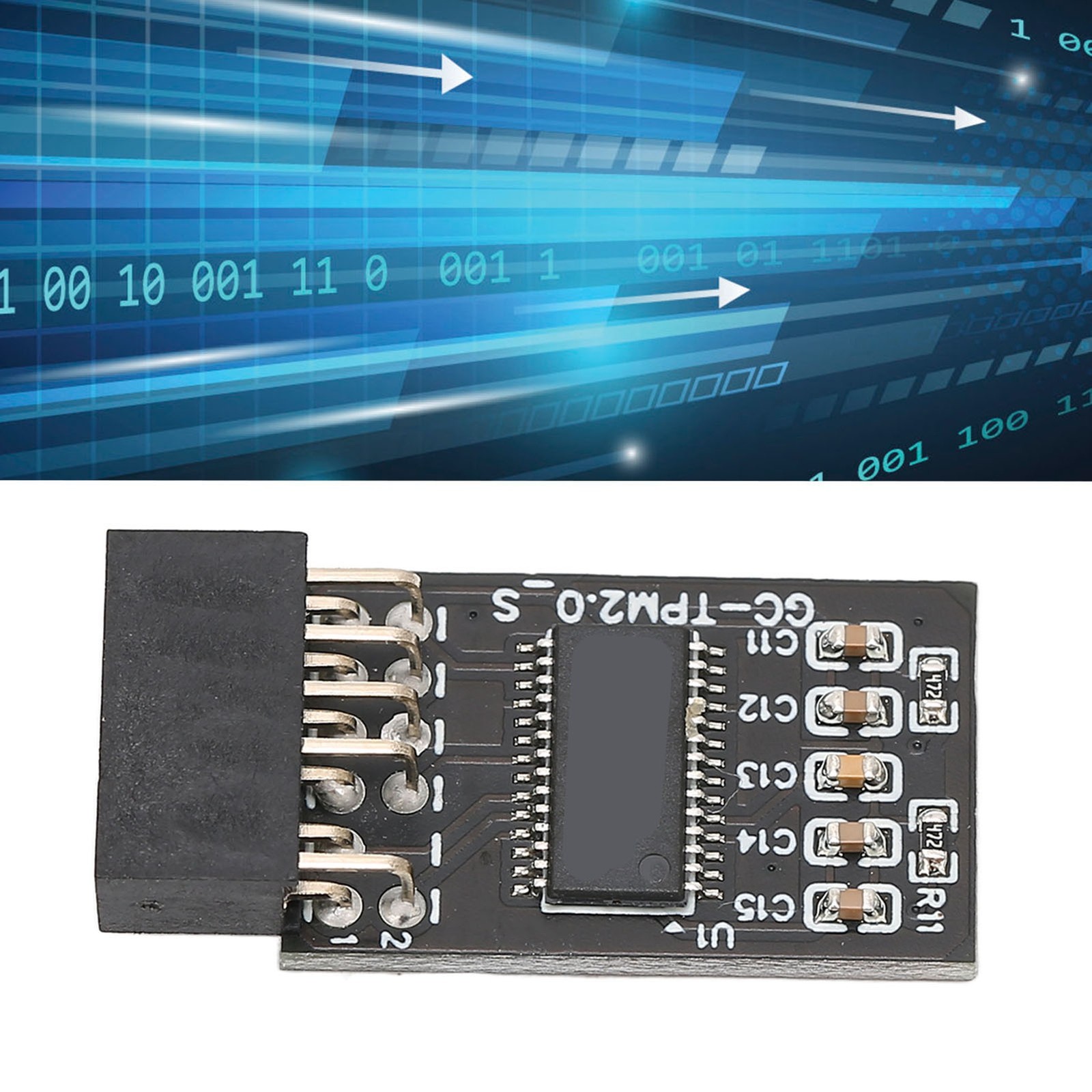 ｀TPM 2.0 Encryption Security Module For 12Pin LPC Interface High Sec New