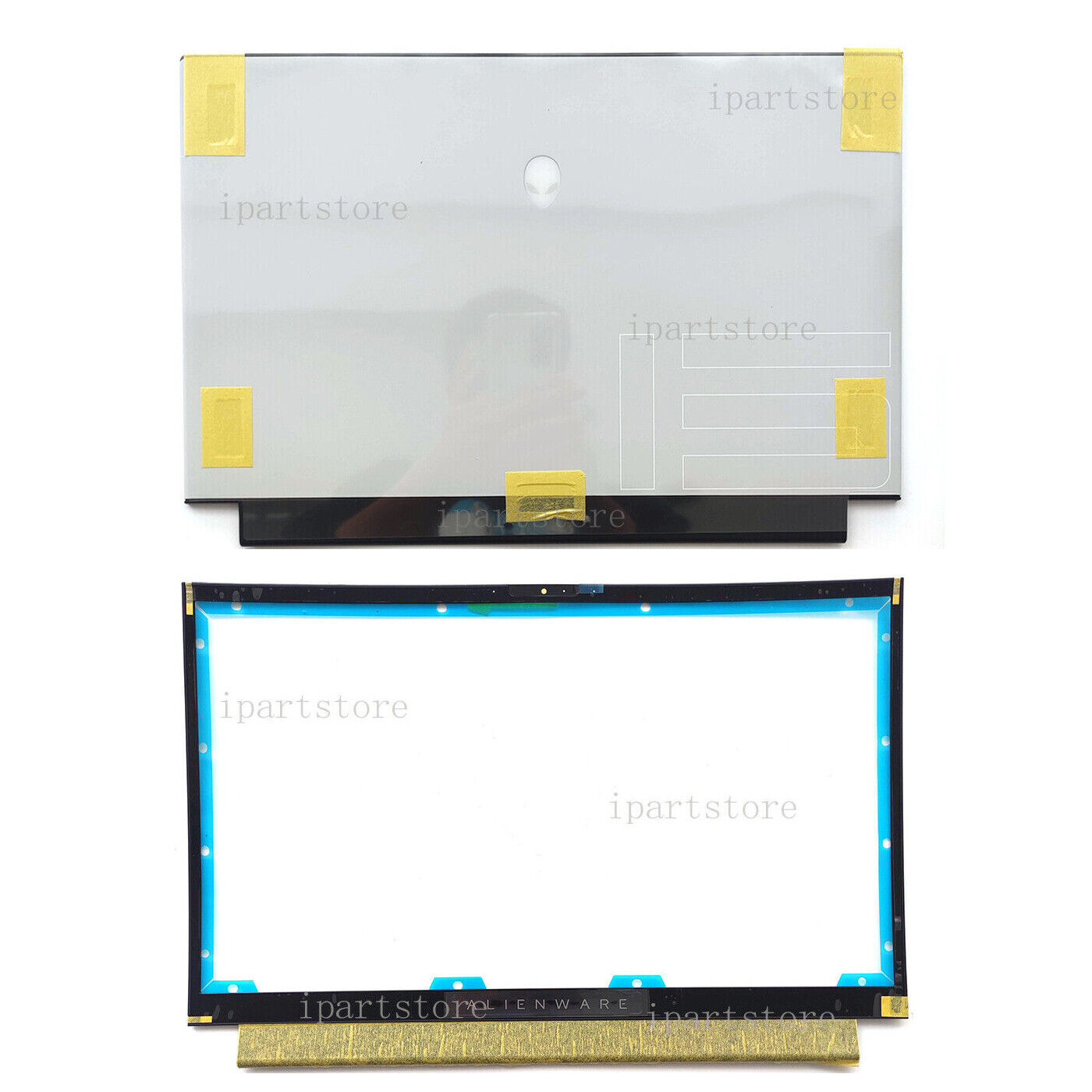 New For Dell Alienware M15 R3 Laptop LCD Back Cover / Front Bezel White