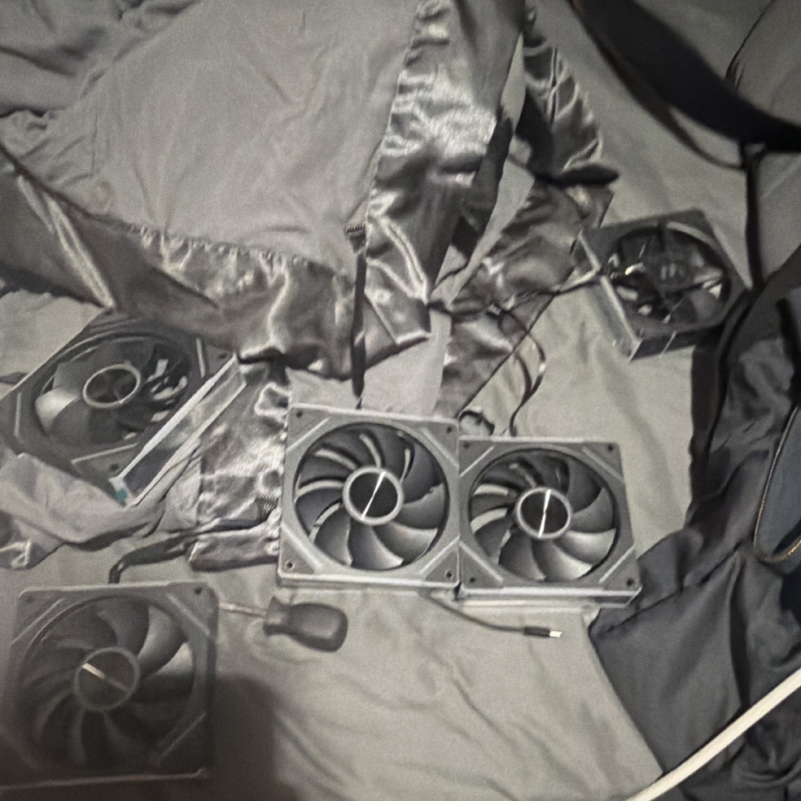 Montech TF-B28L0 12V Black Plastic Case Fan Set, Computer Cooling, Made in China