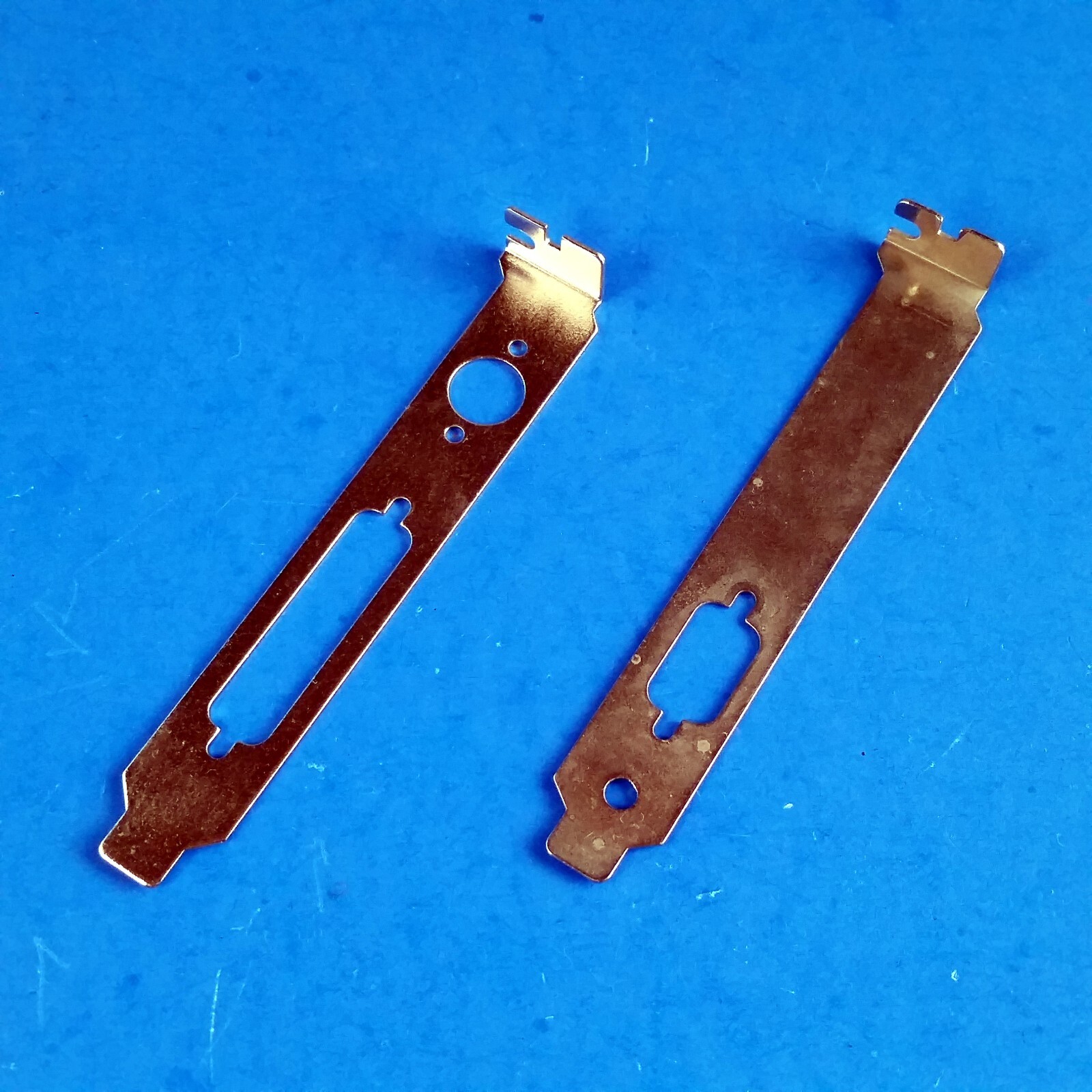 2 pc Set Computer Rear Panel IO Plate Bracket Lot DB25 DB9 Mini-DIN PS/2 Lot