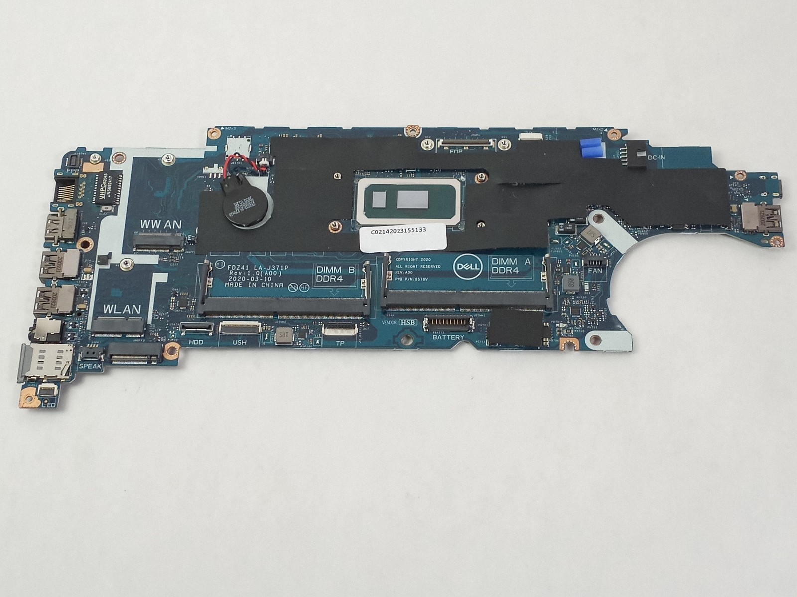 Dell Latitude 5410 2FGH4 Intel 1.6 GHz Core i5-10210U DDR4 Motherboard