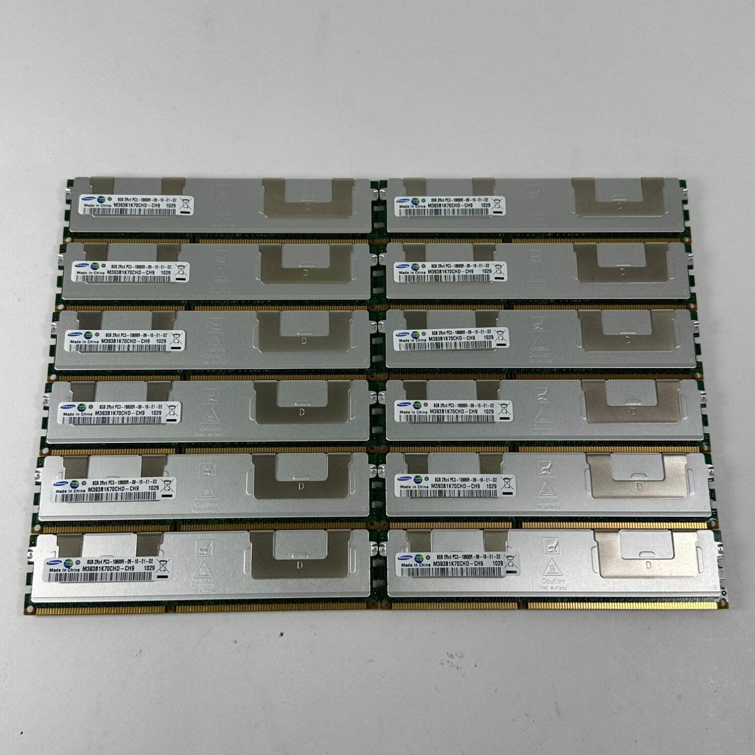 Samsung PC3-10600R-09-10-E1-D2 96GB (12x8GB) RAM DDR3 1333MHz M393B1K70CHD-CH9