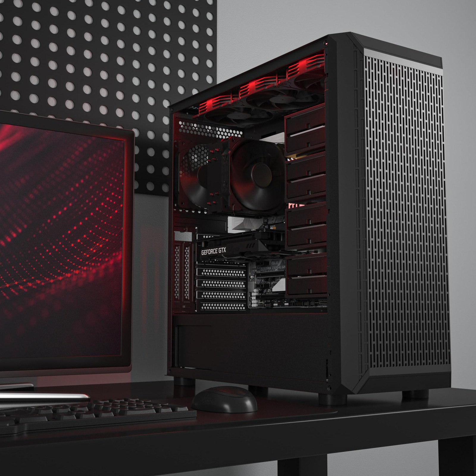 Classico Storage Master ATX NAS Computer Case Mid Tower with 4x120mm Fans, US…